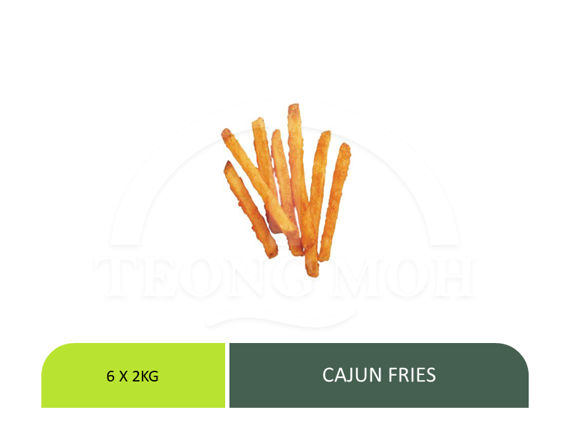 SEASONED BATTERRED FRIES (CAJUN FRIES)-2kg