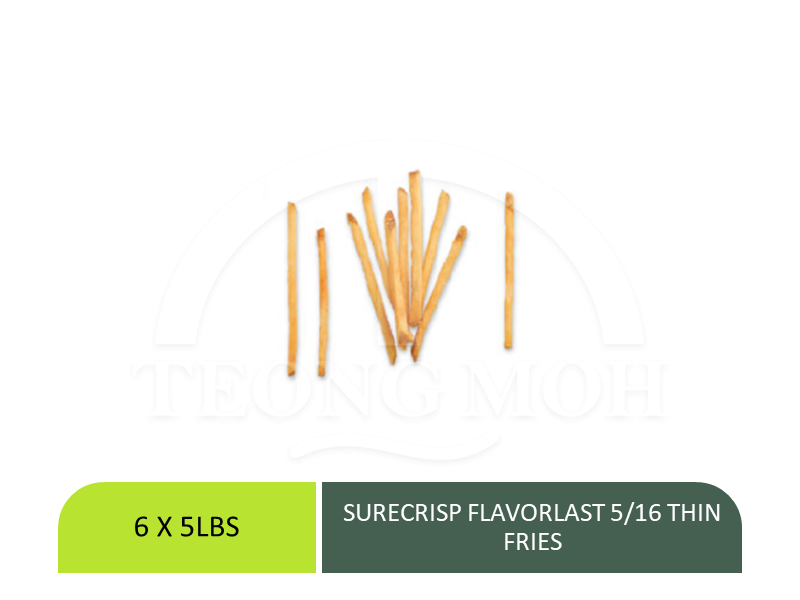 SURECRISP FLAVORLAST 5/16 THIN FRIES-2.27kg